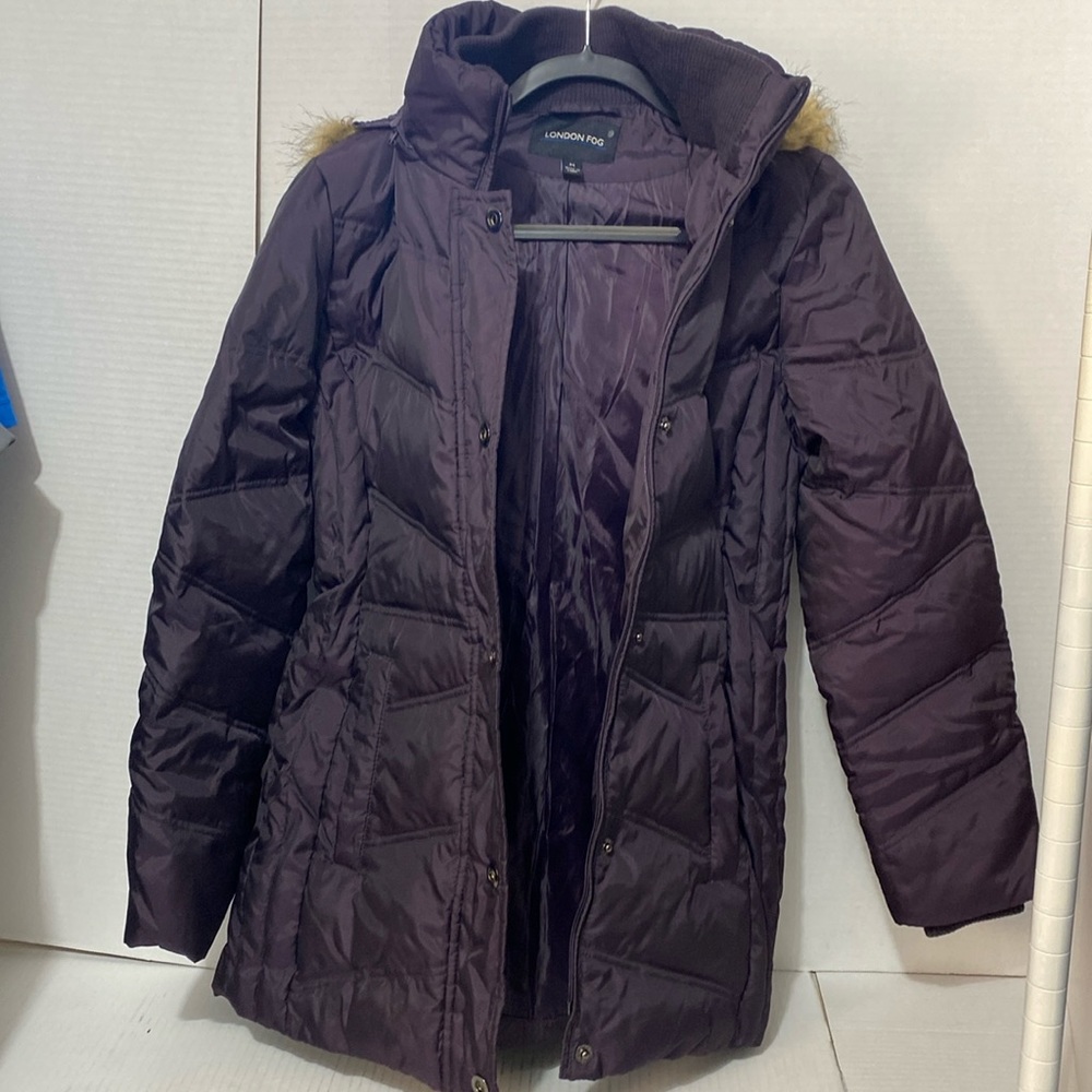 London Fog Coat size M Purple